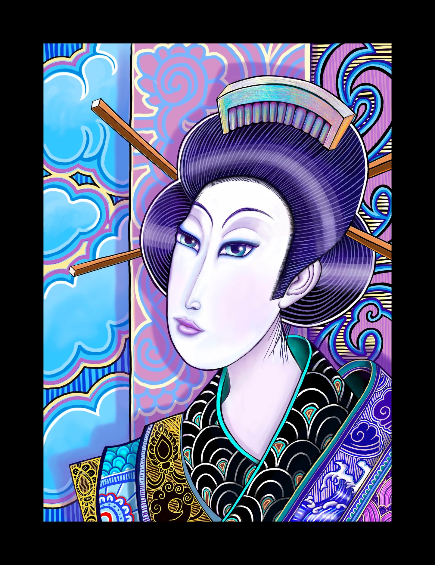 "Purple Geisha" Fine art print