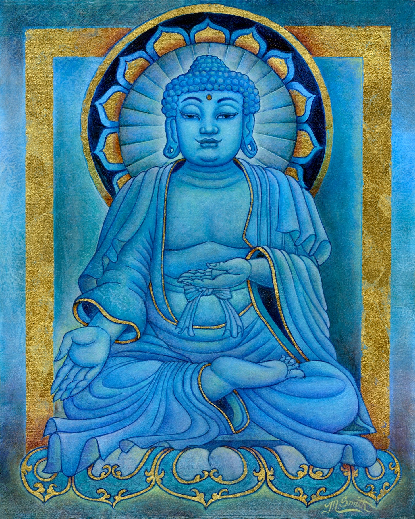 "Blue Buddha"- Fine Art Print