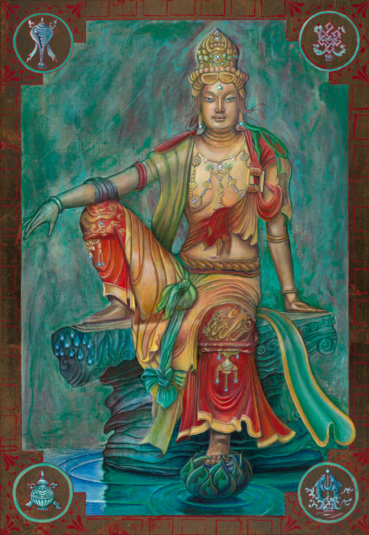 "Quan Yin- Aqua" Fine art print